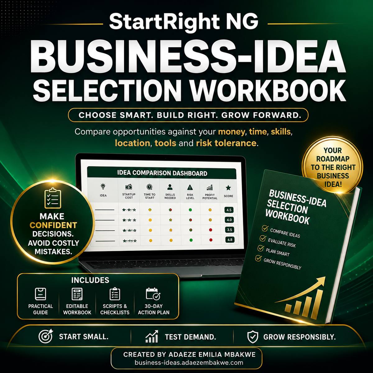 Buy Business-Idea Selection Workbook by StartRight NG on Selar | selar